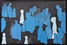 Crowd   Ceramics Figures kunstenaar Wilfried Schol