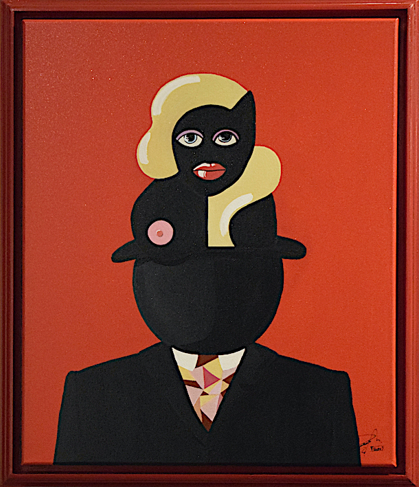 René Casso bij de Zwarte Kat kunstenaar Michael Peetermans