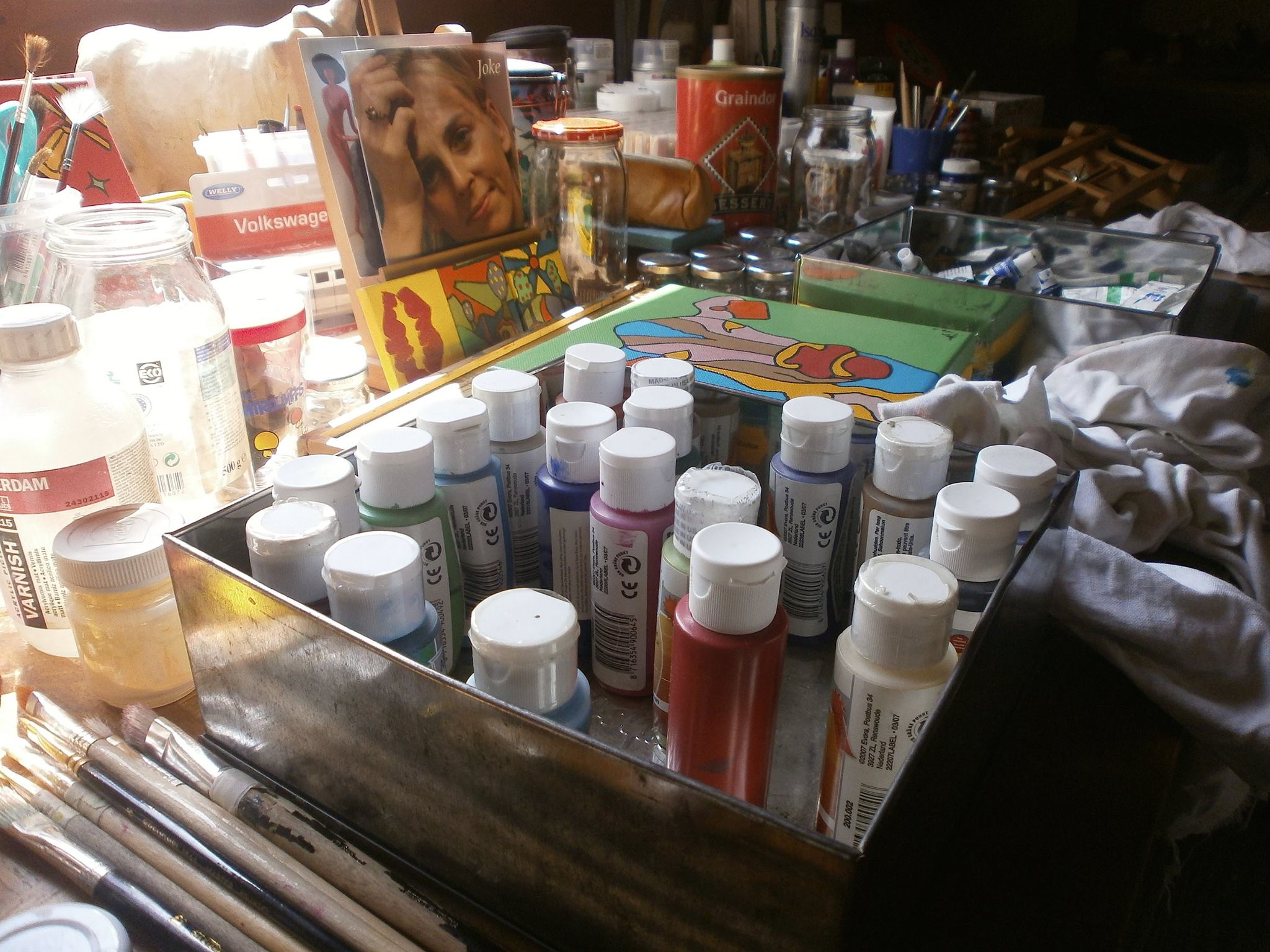 Mijn Atelier: De creatie tafel.