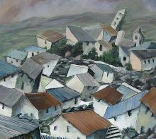 Bergdorp in Italië kunstenaar John Alossery