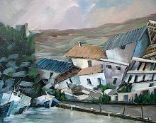 Corsica (haven van Porto) kunstenaar John Alossery
