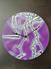 Amazone 'Purple glow' (Glazen klok) kunstenaar Hugo Tanghe