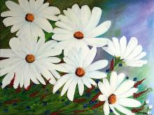 White Flowers kunstenares Mondeli